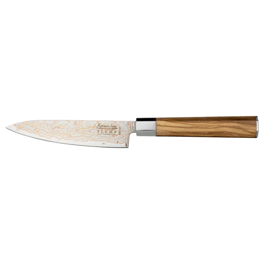 Katana Flame 12cm Utility Knife Olive Wood