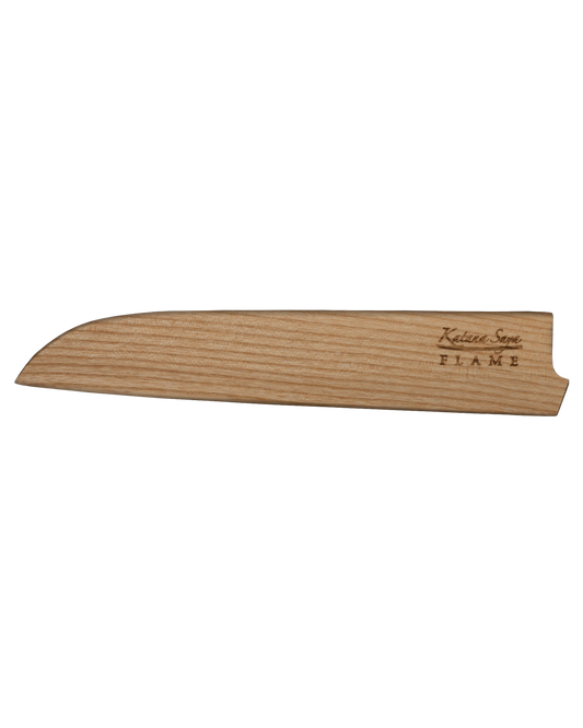 Katana Flame Bread Knife 20cm Olive Wood