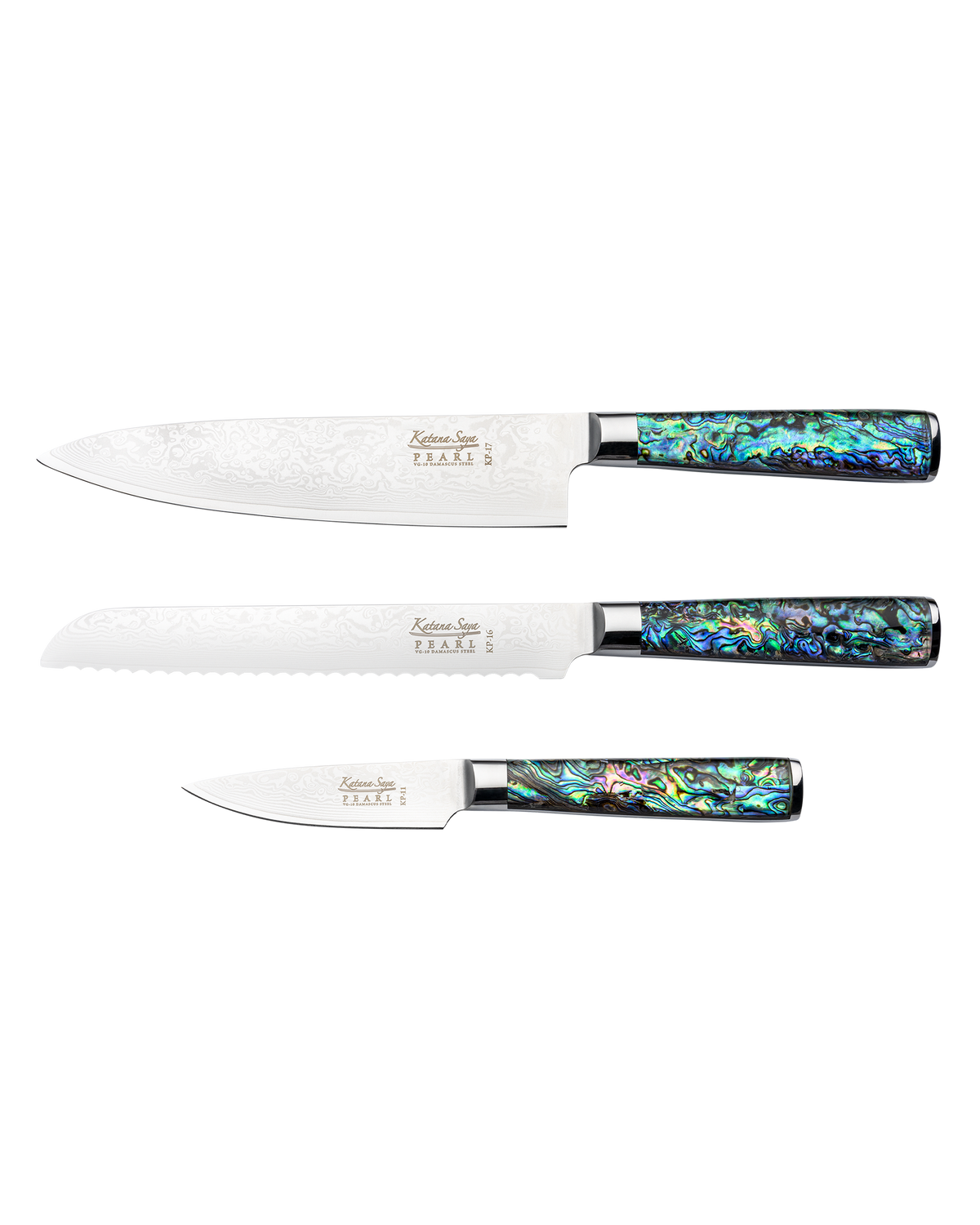 Katana Pearl Knife Set 3 Piece