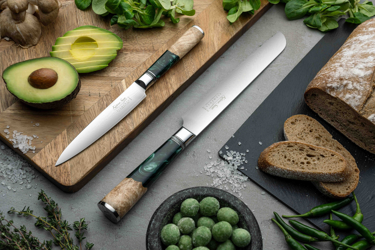 Katana Elements Rainforest 12cm Santoku Knife