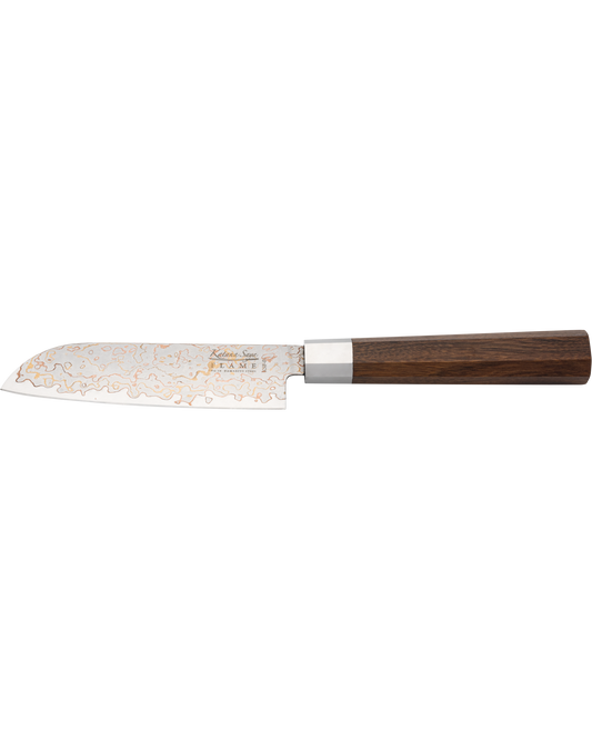 Katana Flame Santoku Knife 12cm Rosewood
