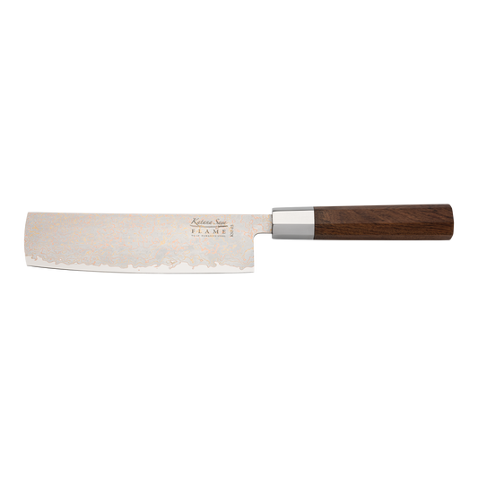 Katana Flame 18cm Nakiri Knife Rosewood