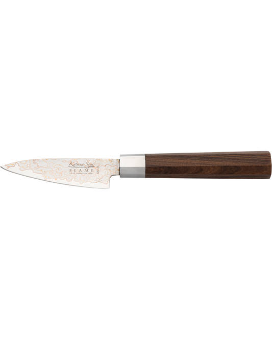 Katana Flame Paring Knife 9cm Rosewood