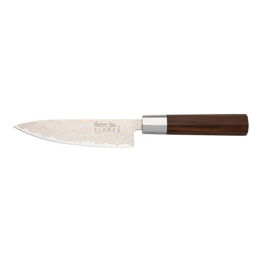 Katana Flame 15cm Chef's Knife Rosewood