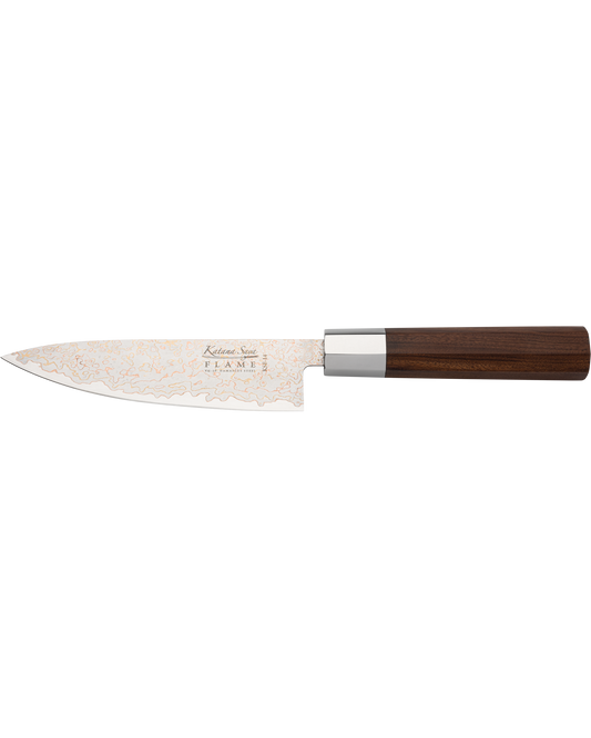Katana Flame Chef's Knife 15cm Rosewood
