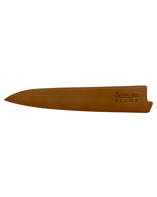 Katana Flame Carving Knife 20cm Rosewood
