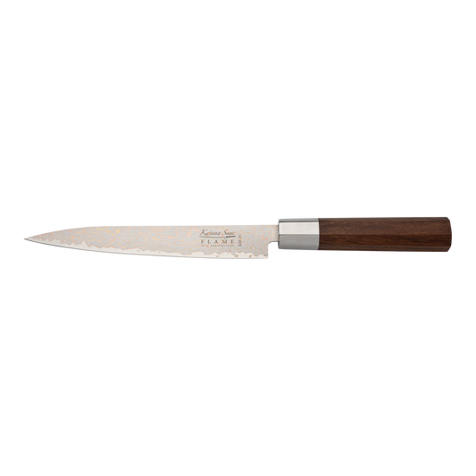 Katana Saya Flame 20cm Carving Knife Rosewood