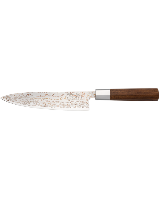 Katana Flame Chef's Knife 20cm Rosewood
