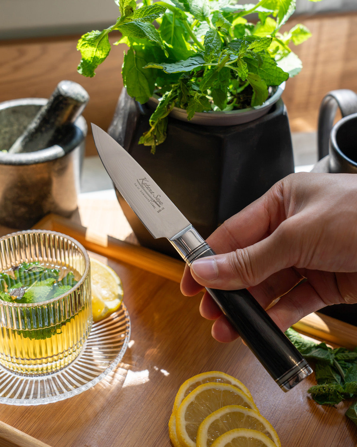 Katana Saya Pakkawood Paring Knife 9cm