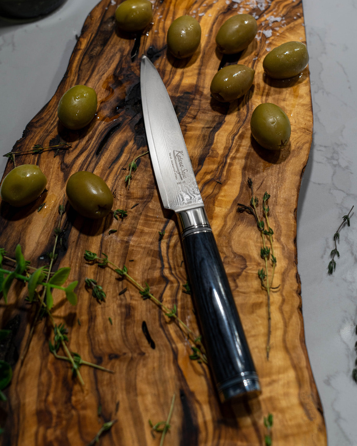 Katana Saya Pakkawood Utility Knife 12cm