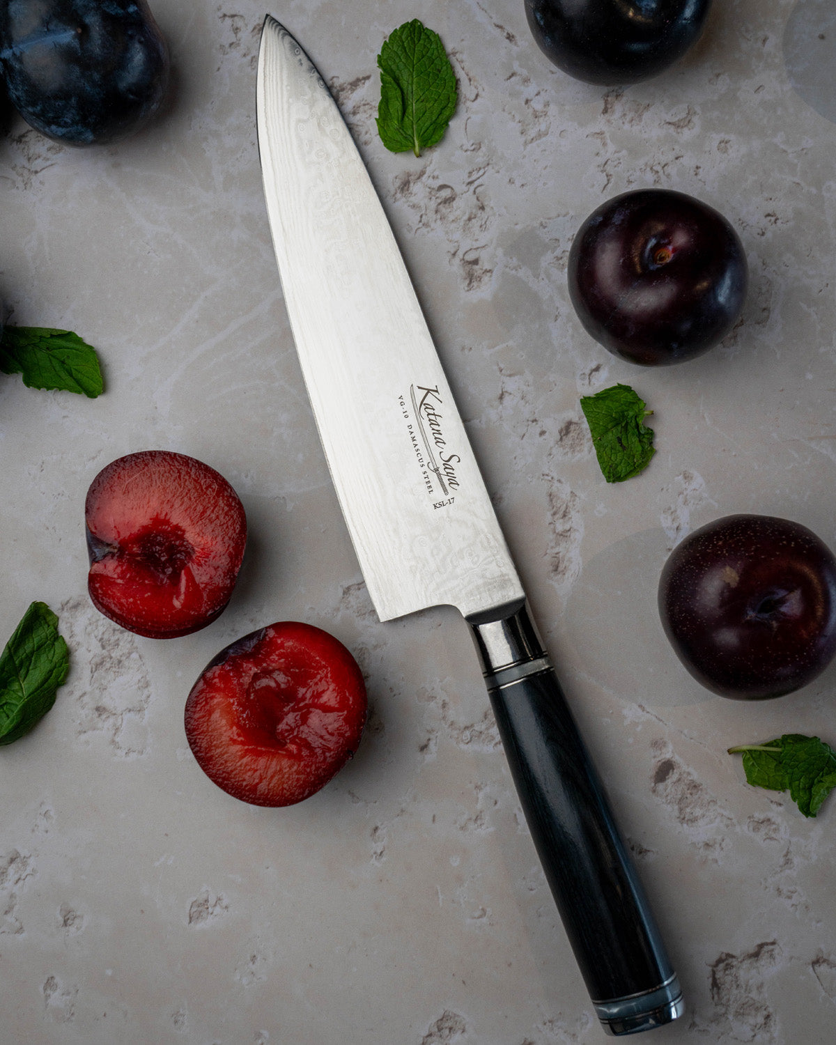 Katana Saya Pakkawood Chef Knife 20cm