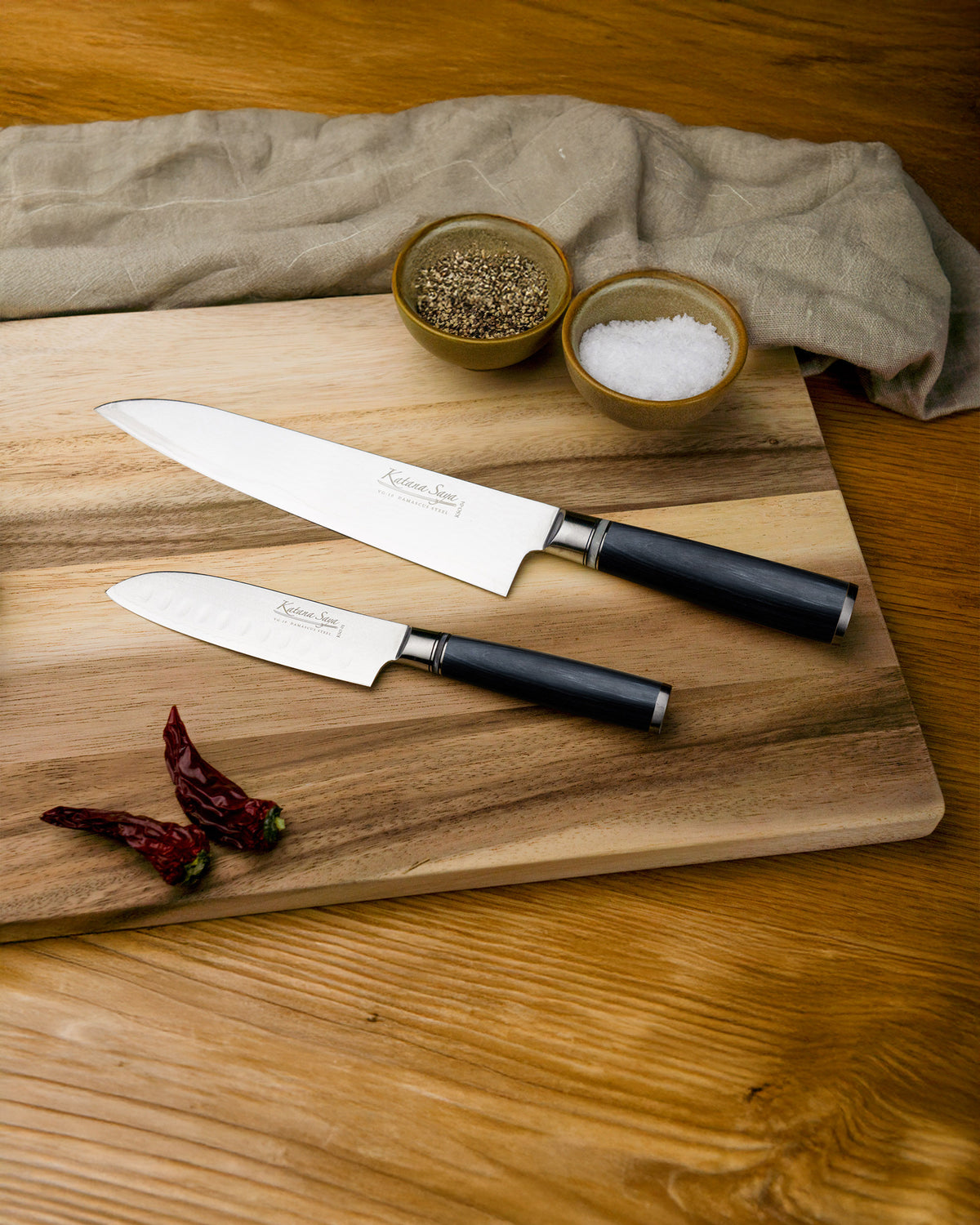 Katana Pakkawood Knife Set 2 Piece