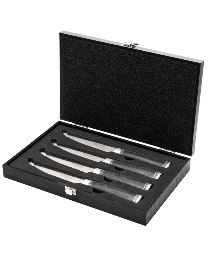 Katana Saya Pakkawood Steak Knife Set 4 Pce