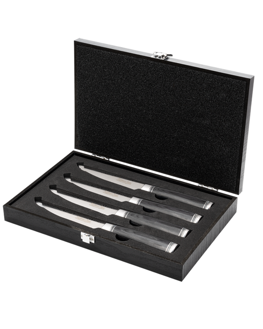 Katana Saya Pakkawood Steak Knife Set 4 Pce