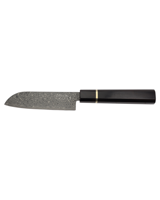 Katana Smoke Santoku Knife 12cm Ebony