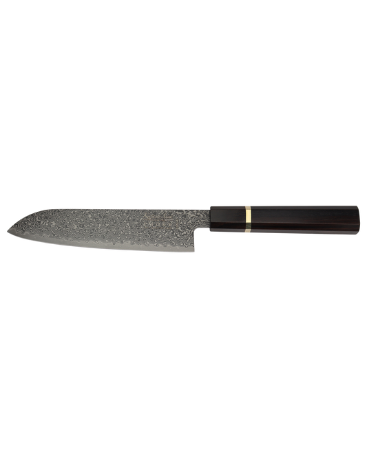 Katana Smoke Santoku Knife 18cm Ebony