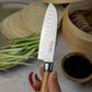 Katana Saya Olive Wood Santoku Knife 12cm