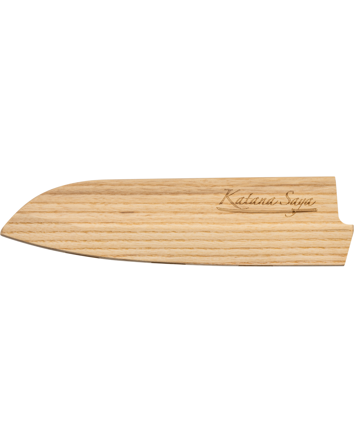 Katana Saya Olive Wood Santoku Knife 18cm