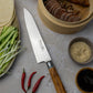 Katana Saya Olive Wood Gyuto Knife 20cm