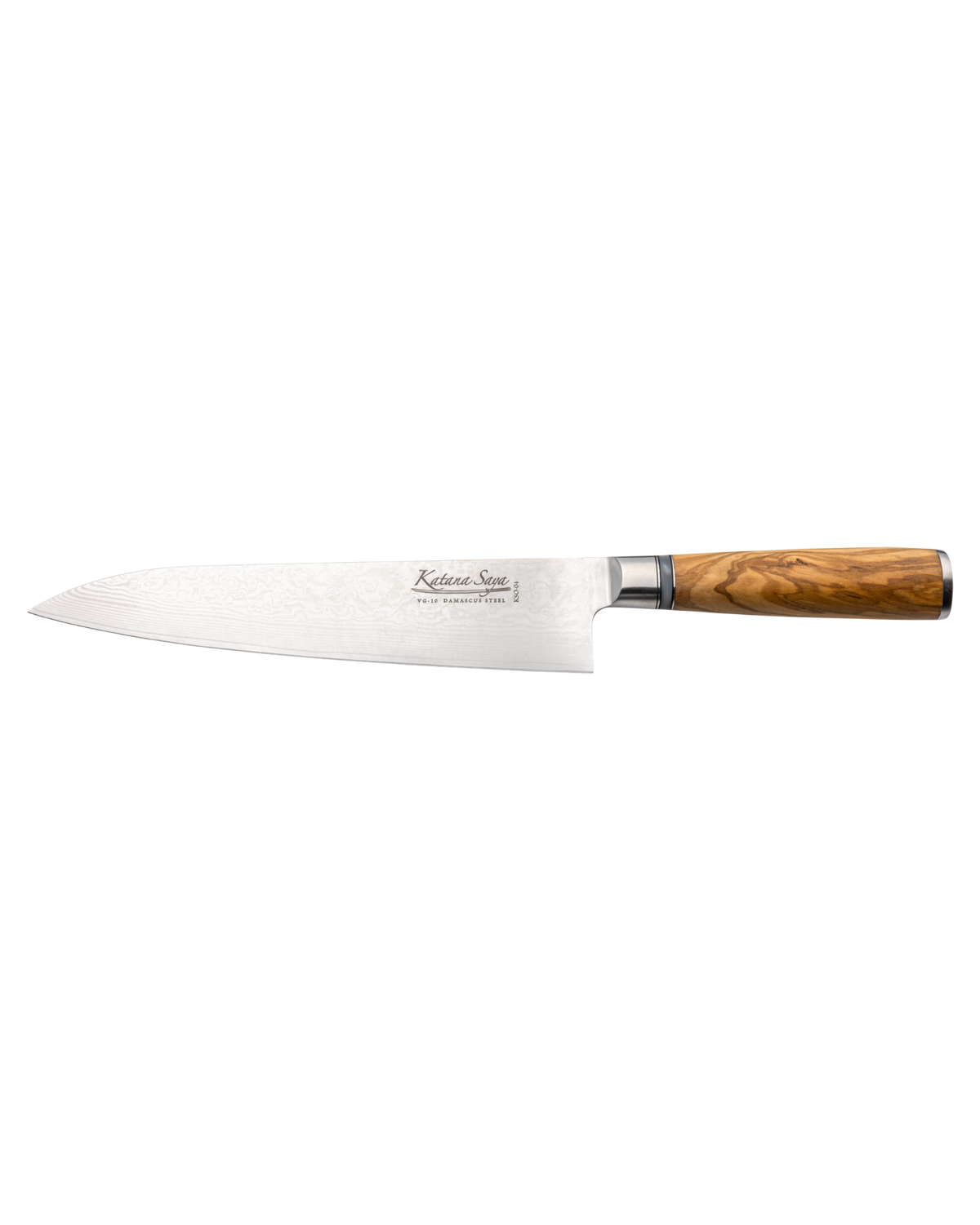 Katana Saya Olive Wood Gyuto Knife 20cm