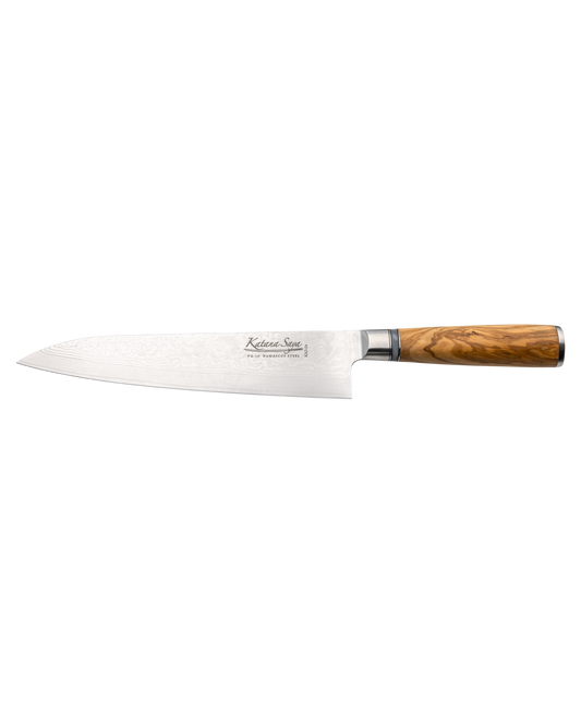 Katana Saya Olive Wood Gyuto Knife 20cm