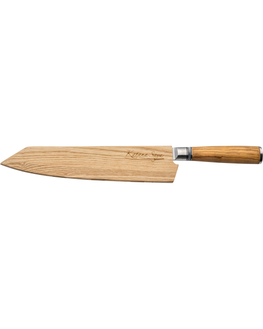 Katana Saya Olive Wood Kiritsuke Knife 24cm