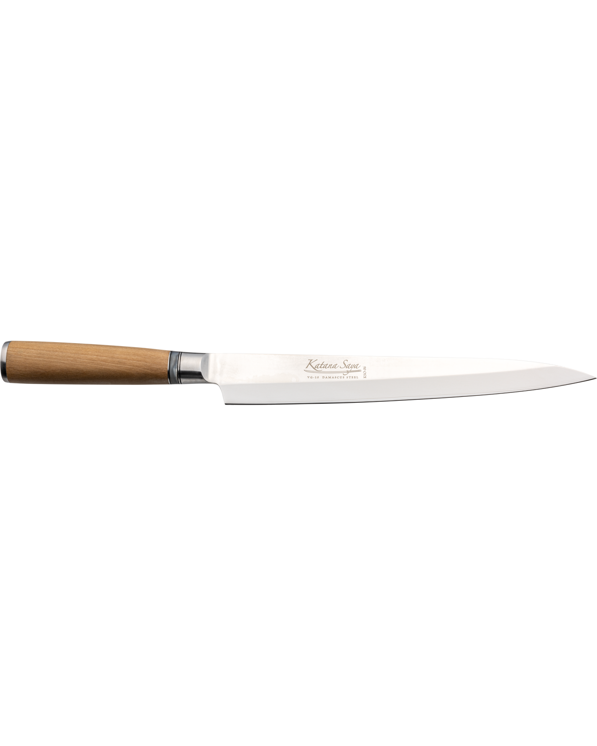 Katana Saya Olive Wood Yanagi Sashimi Knife 24cm