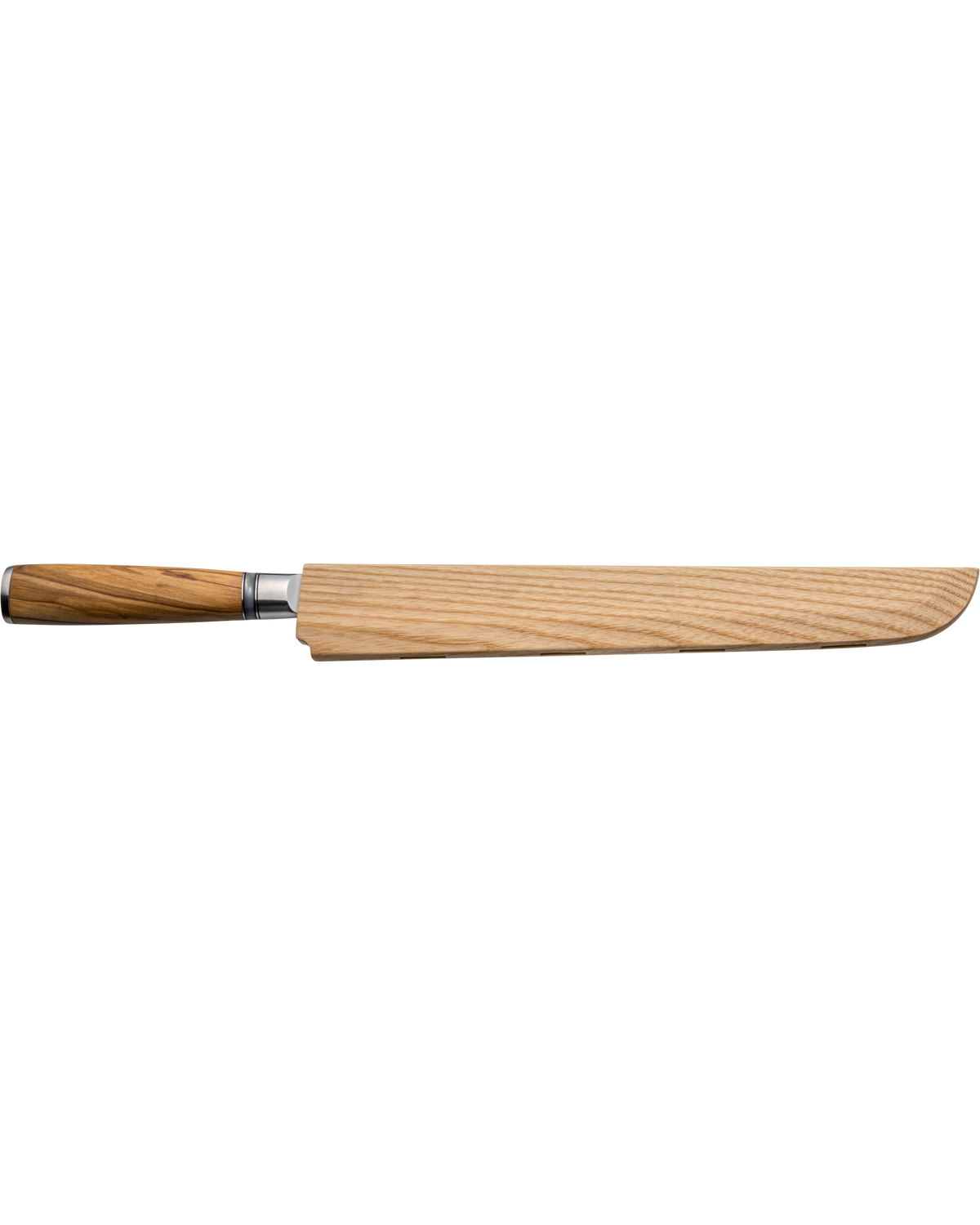 Katana Saya Olive Wood Tako Sashimi Knife 27cm