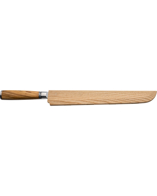 Katana Saya Olive Wood Tako Sashimi Knife 27cm