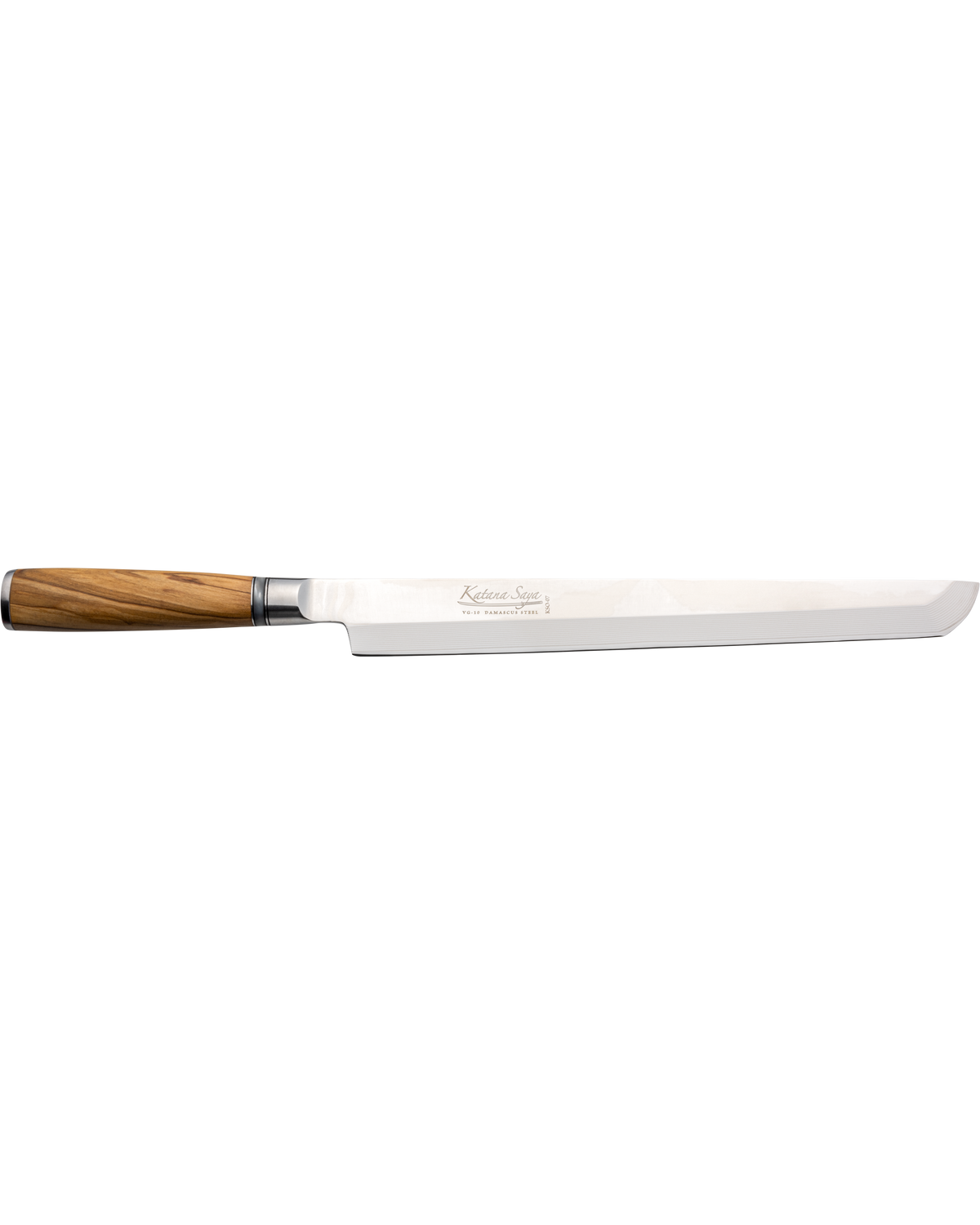 Katana Saya Olive Wood Tako Sashimi Knife 27cm
