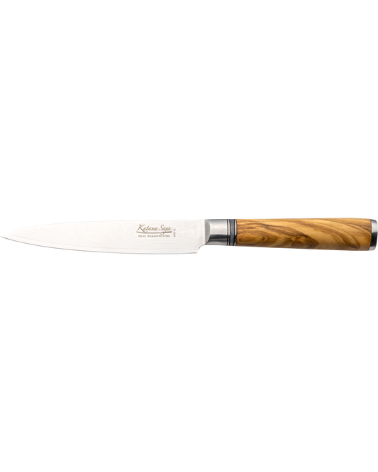 Katana Saya Olive Wood Utility Knife 12cm
