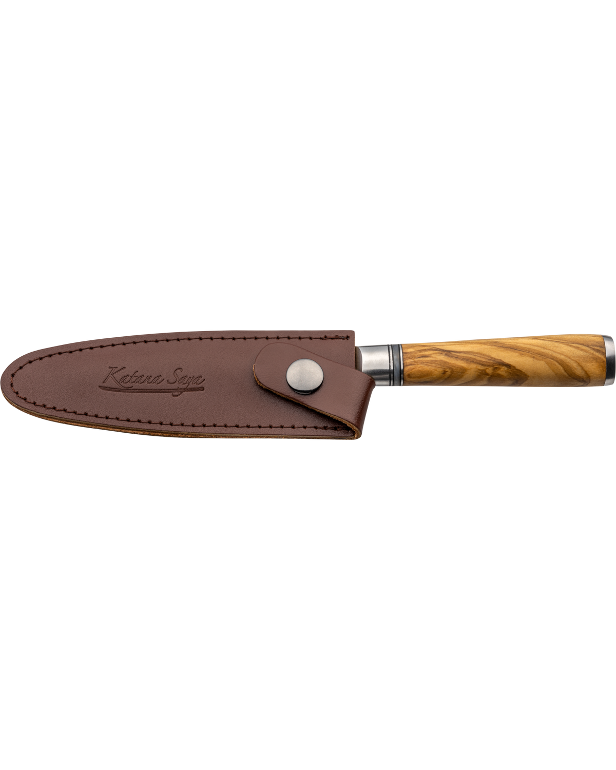 Katana Saya Olive Wood Utility Knife 12cm