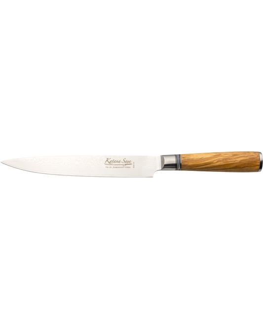 Katana Saya Olive Wood Carving Knife 20cm