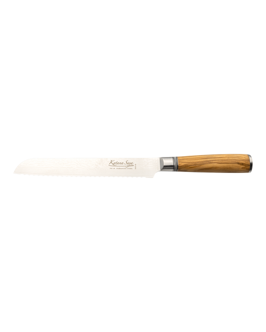 Katana Saya Olive Wood Bread Knife 20cm