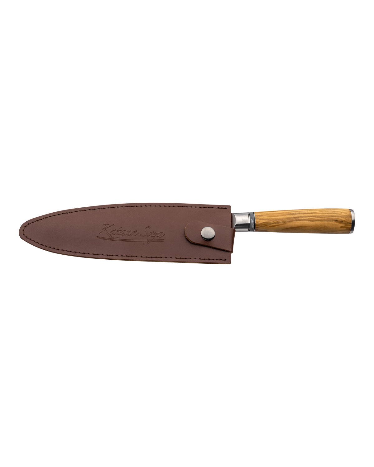 Katana Saya Olive Wood Bread Knife 20cm