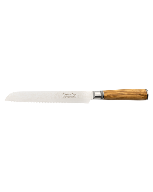 Katana Saya Olive Wood Bread Knife 20cm