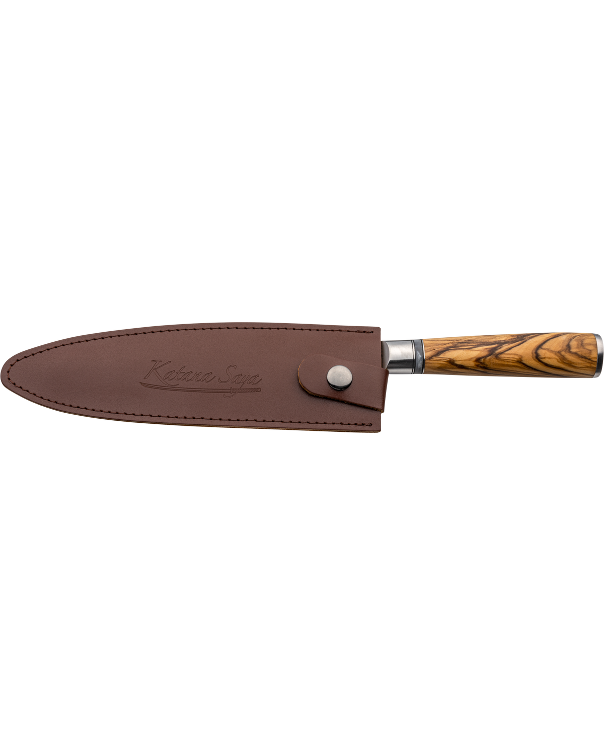 Katana Saya Olive Wood Chef Knife 20cm