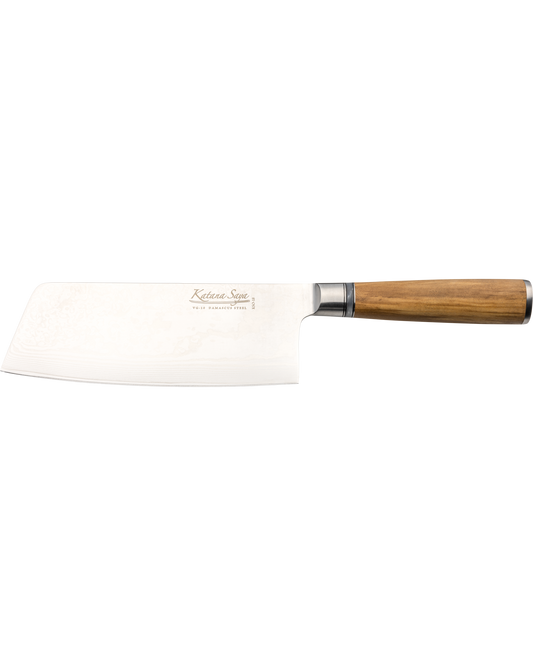 Katana Saya Olive Wood Chopping Knife 18cm