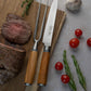 Katana Saya Olive Wood Carving Fork 18cm