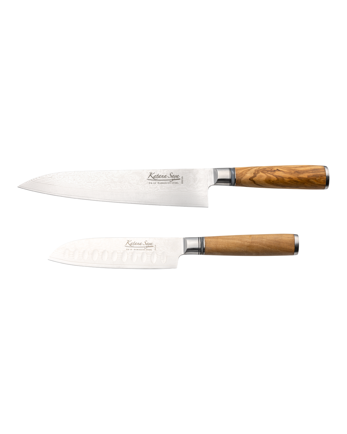 Katana Olive Wood Knife Set 2 Piece