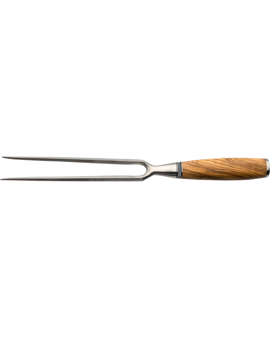 Katana Saya Olive Wood Carving Fork 18cm
