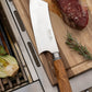 Katana Saya Olive Wood BBQ Knife 21cm