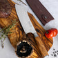 Katana Saya Olive Wood BBQ Knife 21cm
