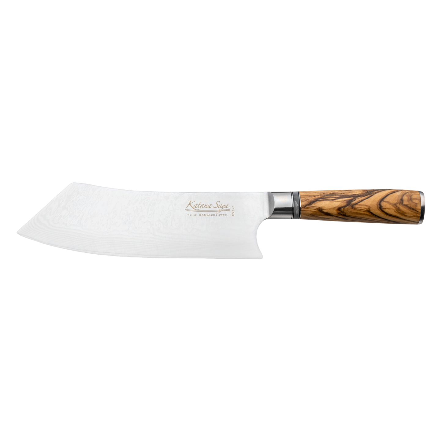 Katana Saya Olive Wood BBQ Cook's Knife 21cm