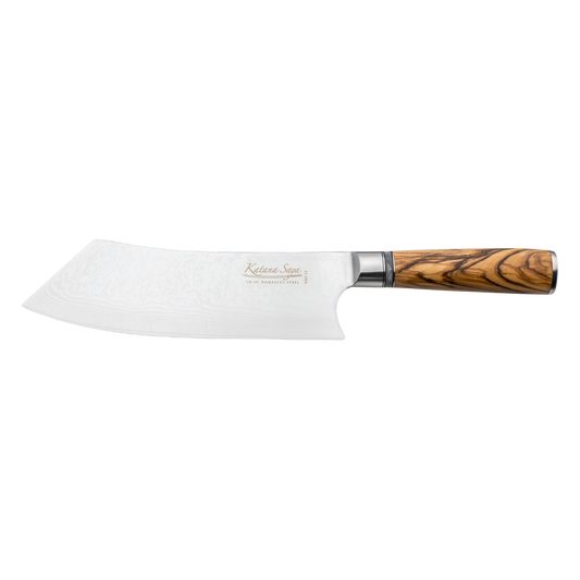 Katana Saya Olive Wood BBQ Cook's Knife 21cm