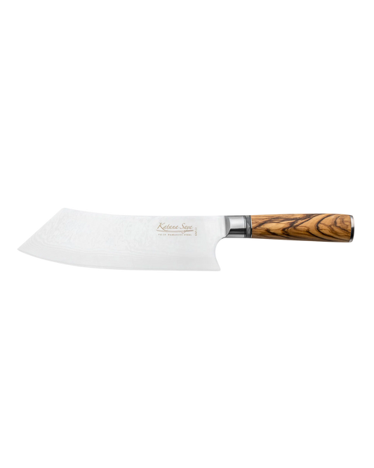 Katana Saya Olive Wood BBQ Knife 21cm