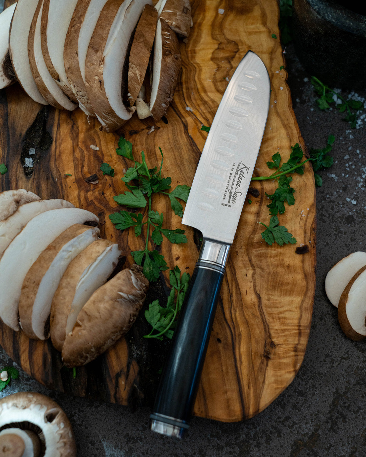 Katana Saya Pakkawood Santoku Knife 12cm