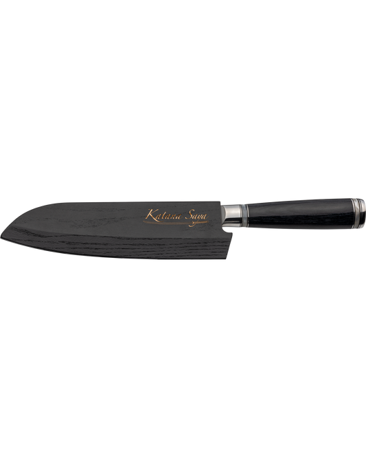 Katana Saya Pakkawood Santoku Knife 18cm