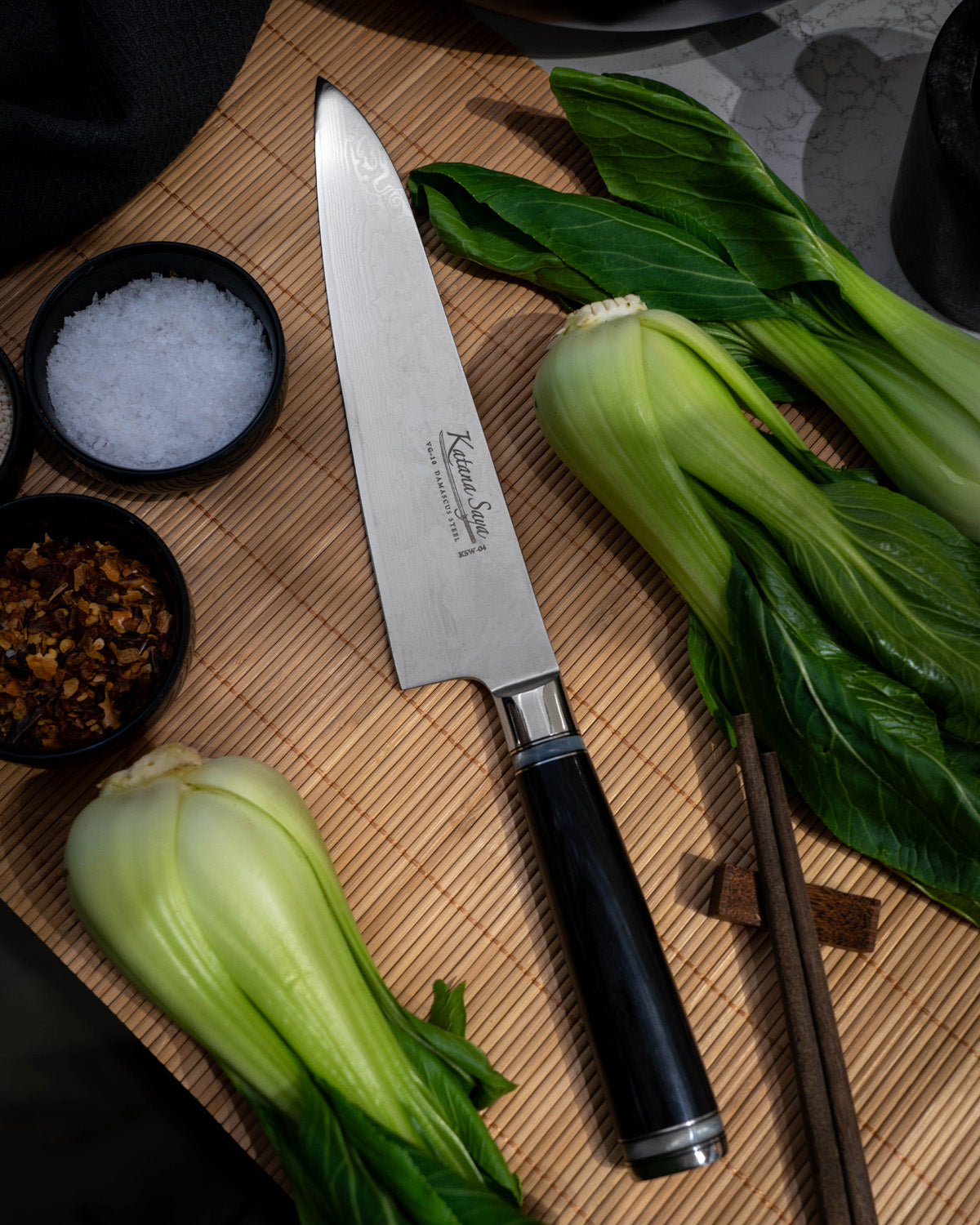 Katana Saya Pakkawood Gyuto Knife 20cm