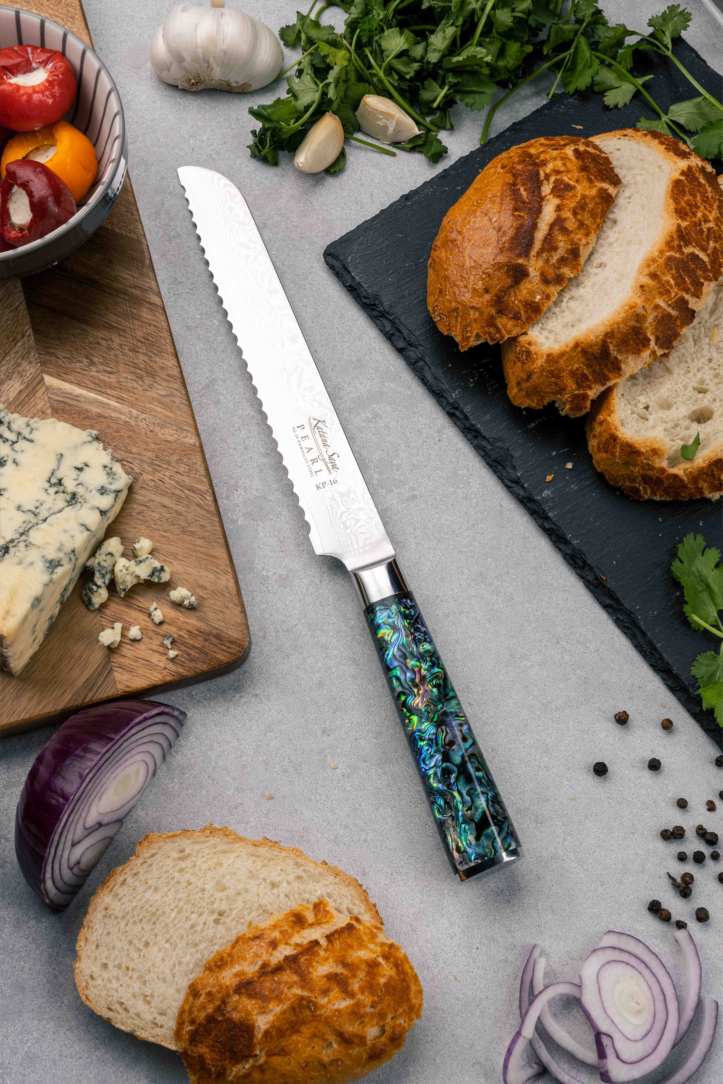 Katana Saya Pearl 20cm Bread Knife